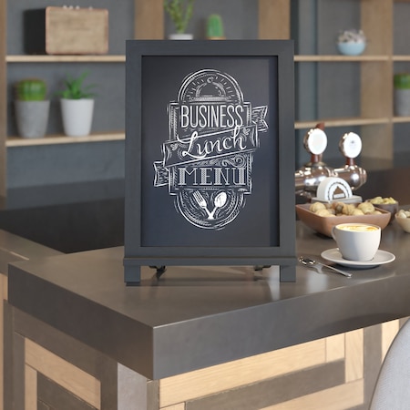 Flash Furniture Black Magnetic Table/Hanging Chalkboards, 10PK 10-HFKHD-GDIS-CRE8-722315-GG